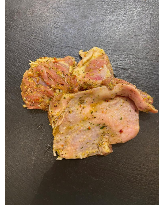 Cuisse de poulet désossée marinée