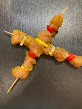 Brochettes de filet de poulet 