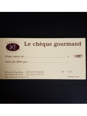 CHEQUE GOURMAND 50 €