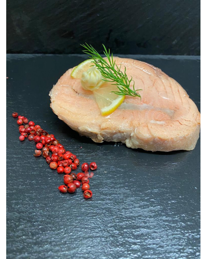 TRANCHE DE SAUMON FACON BELLEVUE SUR PLAT
