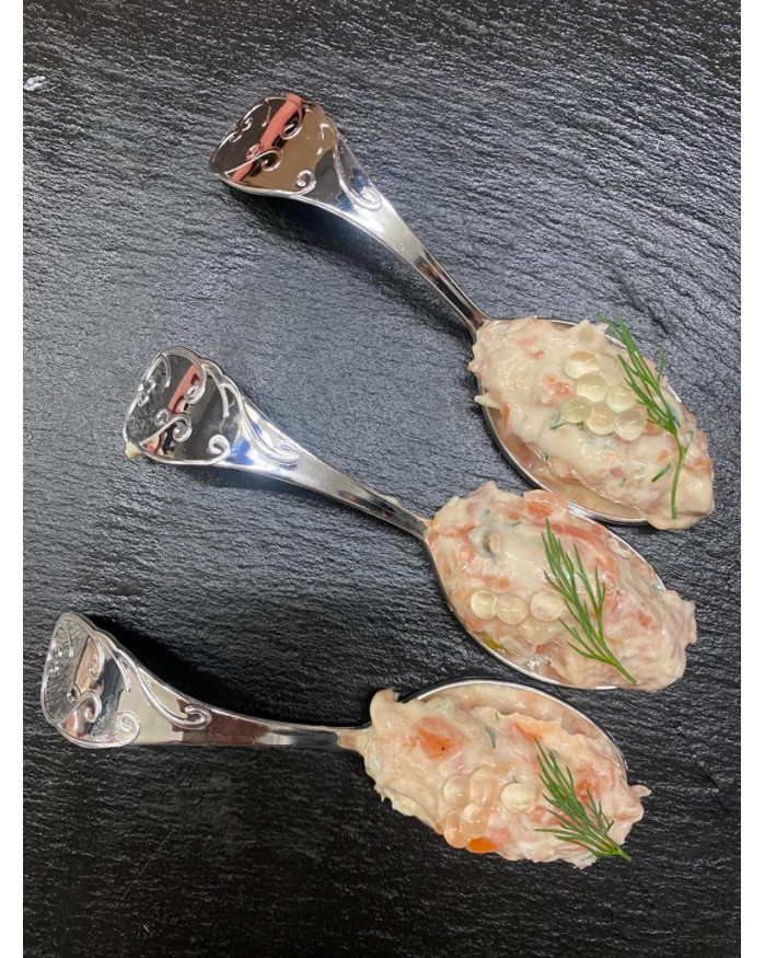 CUILLERE GOURMANDE TARTARE DE SAUMON A L'ANETH