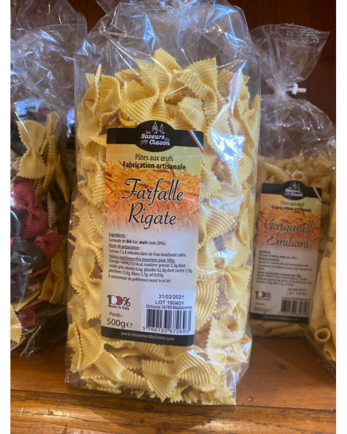 Pâtes Farfalle Rigate 500g