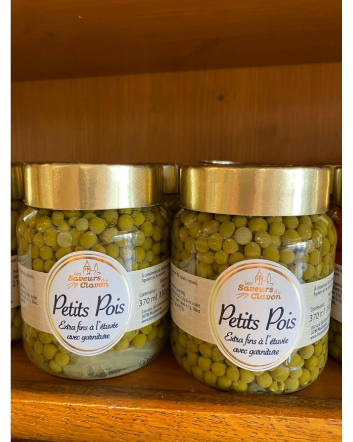 Petits pois extra fins à l'étuvée (PNE 230g)