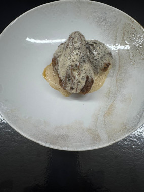 GROSSE MORILLE SAUVAGE FARCIE SAUCE MORILLES